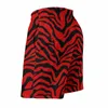 Shorts pour hommes Noir Rouge Zebra Stripe Board Summer Animal Print Nouveauté Vintage Beach Pantalons courts Hommes Sportswear Séchage rapide Trunks