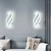 Wall Lamp Black White 18w LED Lamps Lighting Fixtures For TV Background Bedroom Corridor Indoor Sconce Bedside Lights