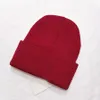 Sonbahar kış adam beanie siyah greycool moda şapkalar kadın örgü ha t unisex sıcak h klasik kapak örme şapka 7 colors balck kırmızı beyaz gri