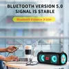 Alto-falantes portáteis Luzes RGB portáteis Bluetooth Speaker à prova d'água BT5.0 HiFi sem fio de alta qualidade Subwoofer Altifalante Music Player Micrphone 230826