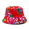 Geniş Memlu Şapkalar Kova Şapkaları Kış Sıcak Sahte Kürk Kova Şapkaları Kadınlar için Çiçek Açık Kapaklar Yumuşak Polar Balıkçı Kapağı Kabarık Kayak Tatil Şapkaları 230826