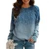 Sudaderas con Capucha para Mujer Sudadera Estilo Sudaderas con Estampado De Plumas para Mujer Jerseys Acogedores con Puños Elásticos Otoño Primavera Moda Cuello Redondo