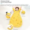 Sleeping Bags Kids Sleeping Bag Toddler Autumn Winter Thick Flannel Sleepsack Children Boy Girls Anti-kick Infant Romper Sleep Sack For Babies 230826