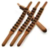 Full Body Massager 820 Beads Gua Sha Massage Stick Carbonized Wood Back Scrapping Meridian Therapy Wand Muscle Relaxing Body Massager Guasha 230826