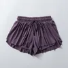 Lu Falda corta de yoga para mujer Pantalones cortos deportivos para padres e hijos Correr de secado rápido Vestido de tenis para adultos Bolsillo con cordón Pantalones cortos transpirables Falda deportiva para niños SK180