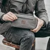 Kosmetiska väskor fodral män blyertspåse unisex bärbar rese kosmetisk väska casual dragkedja smink fodral arrangör förvaring pouch toalettartiklar 230826