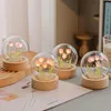 Objets décoratifs Figurines DIY Tulip Night Light Fleurs faites à la main LED Nouveauté Lumière Ambiance Lampe Décoration de la maison Jour pour les amis de la famille 230826