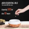 Autres appareils électroniques 500 ml de haute qualité aromathérapie diffuseur d'huile essentielle télécommande humidificateur d'air à ultrasons à grain de bois avec 7 couleurs de lumière 230826