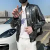 Men's Jackets Mens Fashion Personality Sequins Baseball Uniform Small Coat Men Jacket INS Web Celebrity Shiny Coat 230826