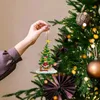 1 pz 2D Pendenti in acrilico di Natale Impiccagioni per l'albero di Natale Decorazione di Natale Decorazioni per la casa Regali per feste di Capodanno