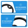 Collari per cani 4 pezzi Silenziatori per targhette per animali Accessori per porta nome in silicone