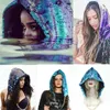 Beanie/Skull Caps Fashion Hat Sequin Caps Halloween Party Rave Hood Hats for Adults Sequin Halloween Party Hat 230826