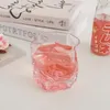 Bicchieri da vino Tazza in vetro trasparente resistente al calore da 300 ml Ins Girl Caffè Latte Acqua Bar Whisky