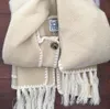 2023-Tote/me Single-breasted Tassel Scarf Wool Coat the colour of camel's hair