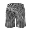 Men's Shorts Nordic Lines Board Summer Black And Shite Stripes Cute Beach Short Pants Man Sports Surf Quick Drying Custom Swim Trunks