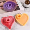 Candle Holders Silicone Mold For Love Circular Holder Crystal Drop Glue Candlestick Socket Decoration