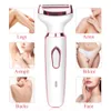 Epilator 4 in 1 Elektrisch scheerapparaat voor vrouwen Scheerapparaat Dame Lichaamshaartrimmer Oksel Bikini Arm Been Gezicht Snor Draagbaar Pijnloos 230826