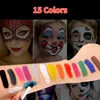 Body Paint 15Colors Face Painting Kit Body Makeup Non Toxic Water Paint Oil with Brush for Christmas Halloween Fancy Carnival Vibrant Party 230826