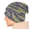 Bérets Tiger Stripe Camo Army Camouflage Skullies Bonnets Chapeau Automne Hiver Hommes Femmes Casquette Adulte Chaud Tête Wrap Bonnet Tricoté