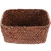 Dinnerware Sets Weave Basket Sundries Organizer Household Storage Holders Tabletop Desktop Woven