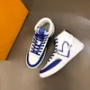 top quality Casual Shoes Designer Charlie trainer Sneakers blazer Women Mens luxury Rivoli printing trainers Real leather fashion shoes 09