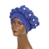 Ubranie etniczne 2023 Afrykańska naczelnia Nigeria Głowa Głowa impreza Kobiet Kobiet Masowy czapka turbanowa dla kobiet turbantu mujer muzułmańska chustka