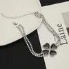 Designer Neckchain SL Luxury Top Sexy Painting Oil Chockey Creative Geometry Flower Water Diamond Light Luxury Exaggerated Necklace fashion Accessories Jewelry