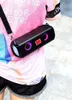 Alto-falantes portáteis Luzes RGB portáteis Bluetooth Speaker à prova d'água BT5.0 HiFi sem fio de alta qualidade Subwoofer Altifalante Music Player Micrphone 230826