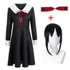 Traje temático Anime Kaguya-Sama Love Is War Shinomiya Kaguya Disfraces de cosplay Fujiwara Chika Ropa de anime para adultos Vestidos de mujer Tocado 230826