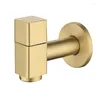 Bathroom Sink Faucets Copper Corner Faucet Tap Single Cold Garden Brushed Gold Outdoor Mixer Small Washing Machine