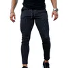 Pantalones para hombres Hombres Negocios Raya Raya Impresión Lápiz Slim Fit Cintura ajustable Tela transpirable para citas