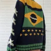 Men's Sweaters cardigan sweater Brazilian aesthetic Gothic clothing high-necked cardigan retro winter sweater 90s Harajuku aesthetics 230826