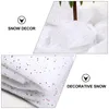 Décorations de Noël Snow Cotton Party Supplies Fake Home Decorative Household Holiday Holiday Artificial Fluffy Tappette