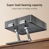 Tablet PC står för iPad Stand 360 Rotation Tablett Cooling Bracket Hollowed Aluminum Tablet Holder Support 4.7-12-tums Telefon Laptop Accessories 230826