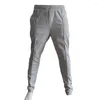 Pantalons pour hommes hommes cordon élastique taille poches droite cheville longueur affaires trajet pantalons longs pantalons Hombre