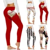 Leggings da donna Sexy a vita alta da donna Comodi collant con stampa baseball Push Up Palestra Casual Yoga Sport per