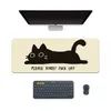 Diğer Ofis Okulu Malzemeleri Kawaii Anime Cat Mouse Pad XXL Masa Mat Mousepad Büyük Oyun Bilgisayar Evi için Slip Base Base 80x30cm 230826