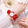 Horloges Merk Doek Band Horloge Mode Armband Vrouwen Horloges Luxe Veelzijdige Kleding Accessoires Cadeau Klok Drop