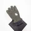 Designer Épaissir Cinq Doigts Gants Hommes Femmes Automne Hiver Chaud Doux Couleur Solide Marque Lettre Impression Véritable Cuir Cachemire Gant A3