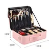 Midjepåsar Kvinna PU Makeup Bag Tool Organizer Professional Artist Case Travel Beauty Cosmetic Nail Make Up Storage Box 230826