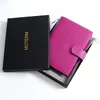 Bloc-notes Moterm Firm Cuir de grain de galets Fuchsia Rose Couleur Véritable Planificateur de peau de vache Anneaux Couverture de carnet de notes Agenda Agenda Organisateur Voyage 230826