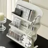 Dekorativa föremål Figurer Ins Style Desktop Cosmetics Helf Parfym Lipstick Organizer Desk smycken Lagring Displa 230826