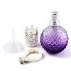 香水ボトル100ml紫色のパイナップルフレグューザーアロマセラピーオイルタンランプキット230826