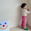 Pantalones 2023 estilo coreano niñas niños pantalones otoño moda niños largos 2-7 años