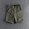 Shorts pour hommes Camouflage décontracté cordon de serrage taille lâche fil épissure ceinture lavée pour homme