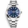 12 Stijl Mannen Horloge Saffier Grijs 41mm Blauw Glad Heren 2813 Automatische Horloges Mechanische Montre Horloges Band Wrsitwatches 1YAW