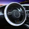 Capas de volante roxo margarida flor capa universal 15 polegadas impressão neoprene protetor de carro bonito automotivo