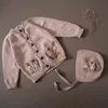 プルオーバー秋の幼児カーディガン刺繍コットンソフトベイボーイズニットトップスキッズセーターシャーリーブレダルブランドガールズウィンター服230826