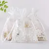 Gift Wrap 1PC Packaging Bag 10X14cm Storage Candy Drawstring Lace Mesh Jewelry Party Favors Yarn Pocket
