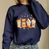 Kadın Hoodies Moda Sıradan Sıcak Sweatshirt Uzun Kollu O Seksi Dantel Gömlek Kadınlar İçin Gömülü Gömlek
